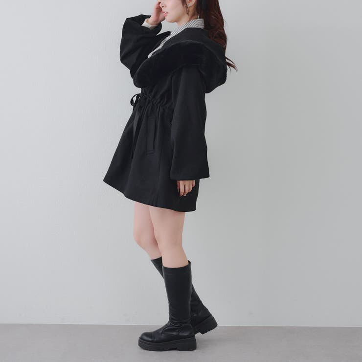 ファー付ビッグフードコート | RMAF　NICE CLAUP / OLIVE des OLIVE | 詳細画像64 