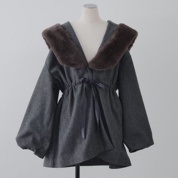 ファー付ビッグフードコート | RMAF　NICE CLAUP / OLIVE des OLIVE | 詳細画像67 