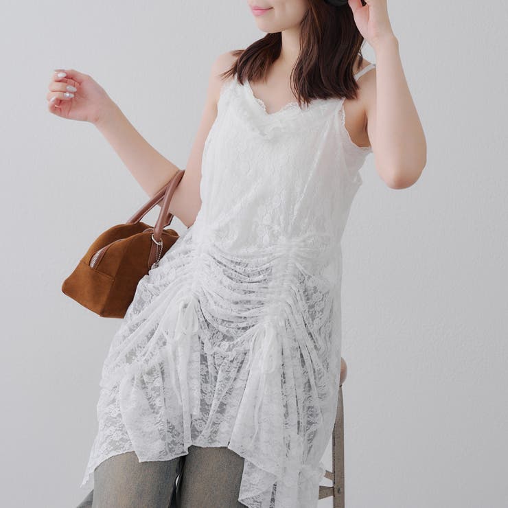 レースドロストキャミワンピース[品番：OLOW0016489]｜RMAF NICE