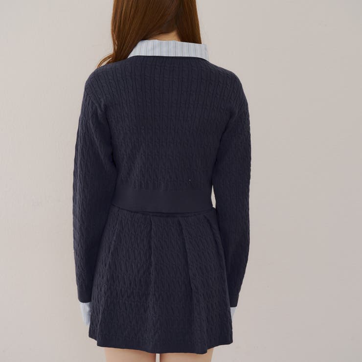 ケーブルカーデ&ミニスカートセット | NICE CLAUP / OLIVE des OLIVE　OUTLET | 詳細画像28 