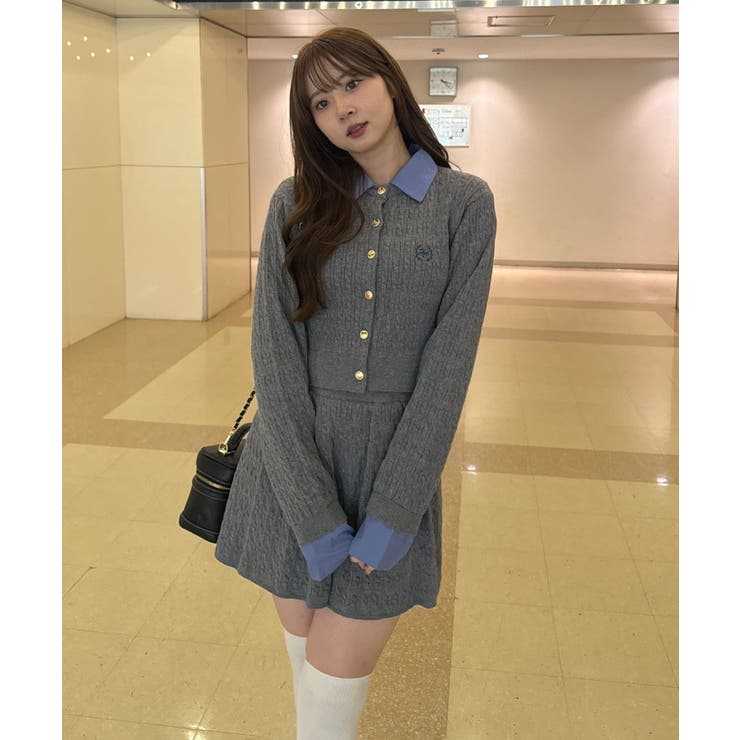 ケーブルカーデ&ミニスカートセット | NICE CLAUP / OLIVE des OLIVE　OUTLET | 詳細画像61 