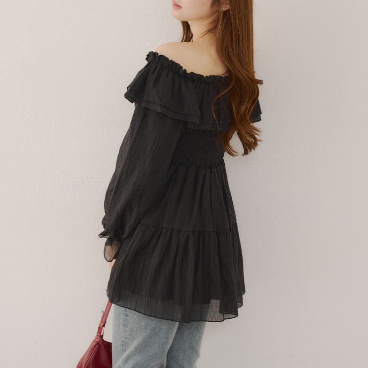 【@_chipi2xセレクト】オフショルにもなる、楊柳ワンピース | RMAF　NICE CLAUP / OLIVE des OLIVE | 詳細画像10 