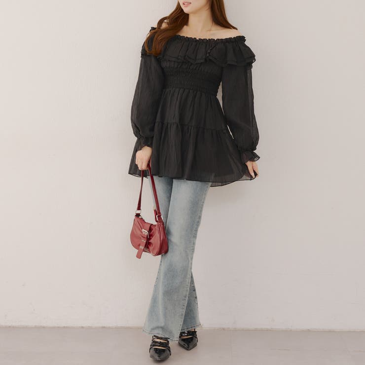 【@_chipi2xセレクト】オフショルにもなる、楊柳ワンピース | RMAF　NICE CLAUP / OLIVE des OLIVE | 詳細画像11 