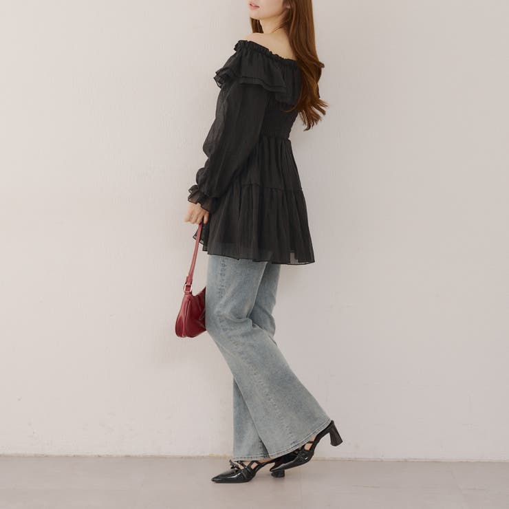 【@_chipi2xセレクト】オフショルにもなる、楊柳ワンピース | RMAF　NICE CLAUP / OLIVE des OLIVE | 詳細画像13 