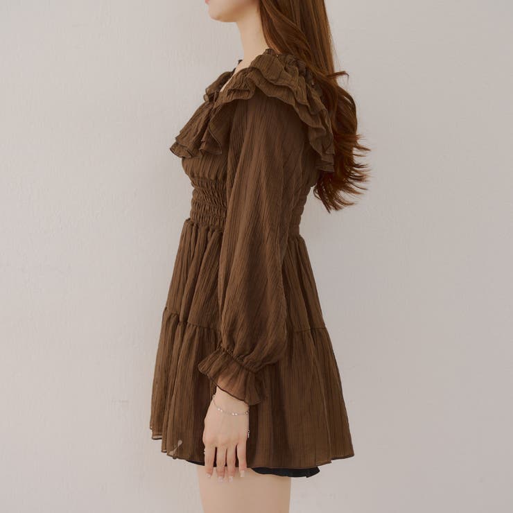 【@_chipi2xセレクト】オフショルにもなる、楊柳ワンピース | RMAF　NICE CLAUP / OLIVE des OLIVE | 詳細画像24 