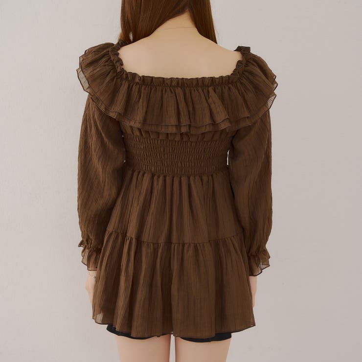 【@_chipi2xセレクト】オフショルにもなる、楊柳ワンピース | RMAF　NICE CLAUP / OLIVE des OLIVE | 詳細画像25 