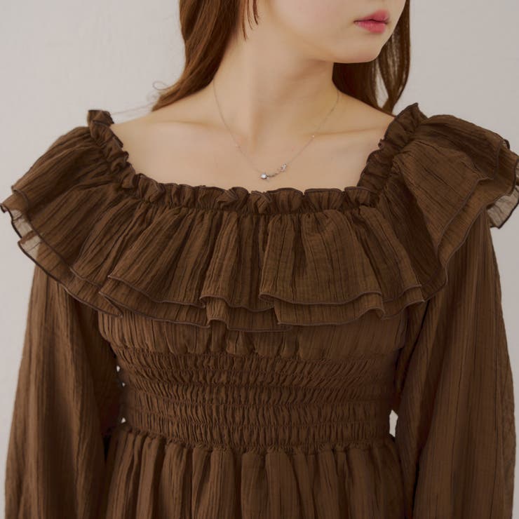 【@_chipi2xセレクト】オフショルにもなる、楊柳ワンピース | RMAF　NICE CLAUP / OLIVE des OLIVE | 詳細画像26 