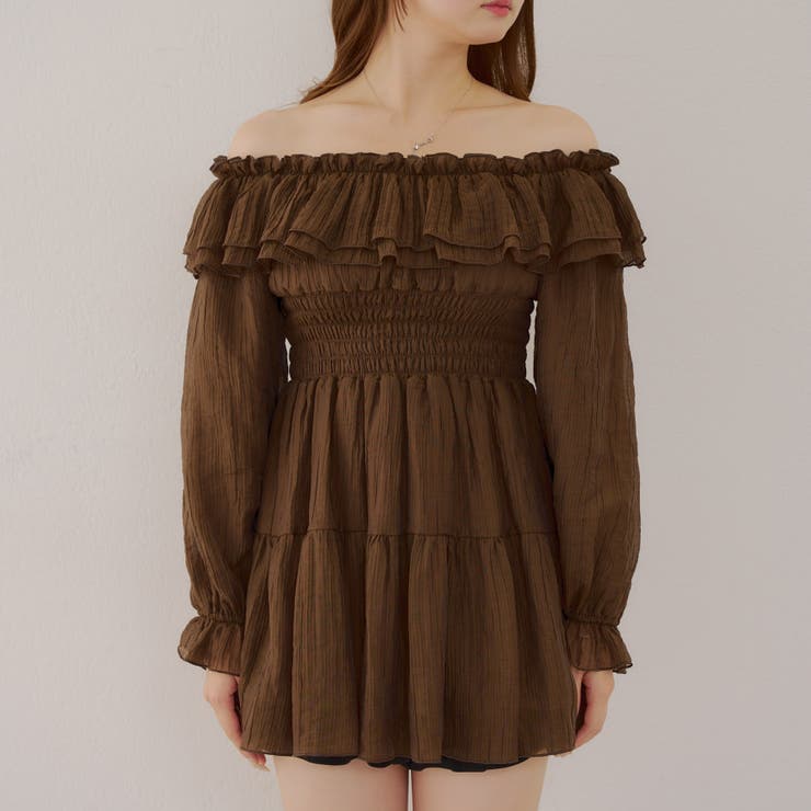 【@_chipi2xセレクト】オフショルにもなる、楊柳ワンピース | RMAF　NICE CLAUP / OLIVE des OLIVE | 詳細画像30 