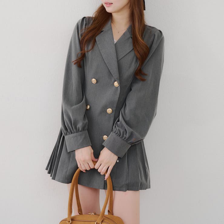 テーラードプリーツミニワンピース | NICE CLAUP / OLIVE des OLIVE　OUTLET | 詳細画像13 