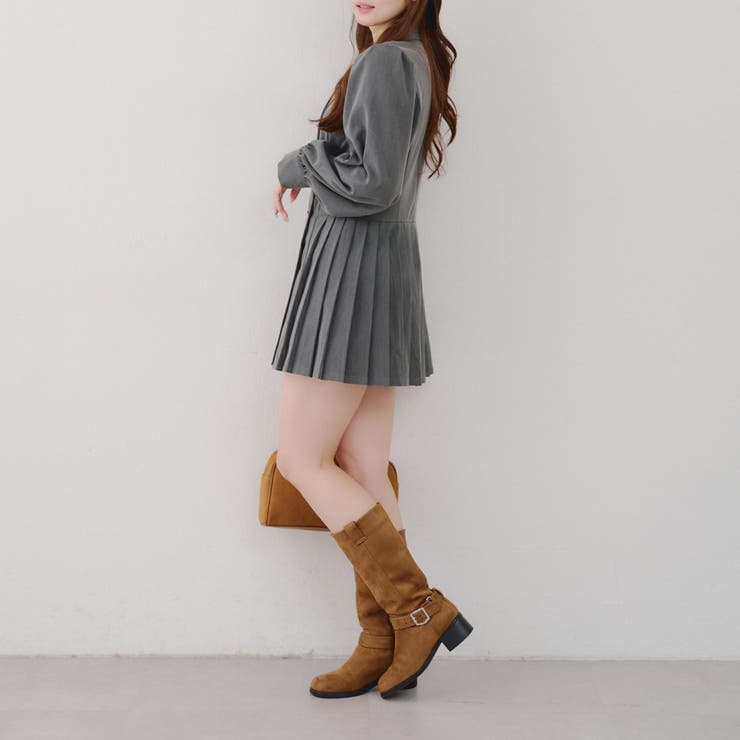 テーラードプリーツミニワンピース | NICE CLAUP / OLIVE des OLIVE　OUTLET | 詳細画像22 