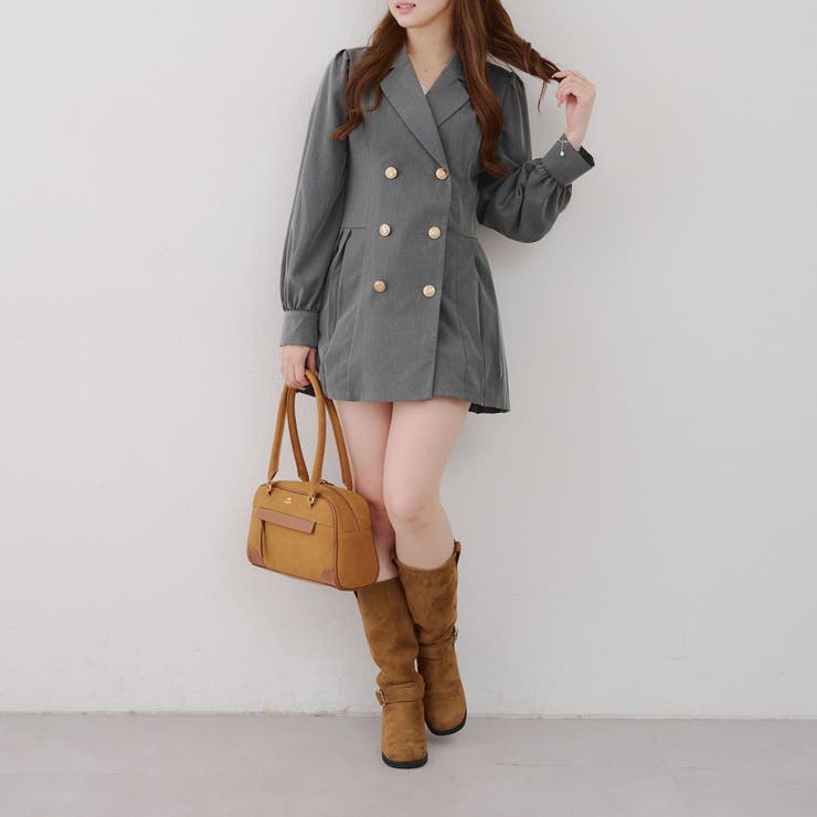 テーラードプリーツミニワンピース | NICE CLAUP / OLIVE des OLIVE　OUTLET | 詳細画像24 