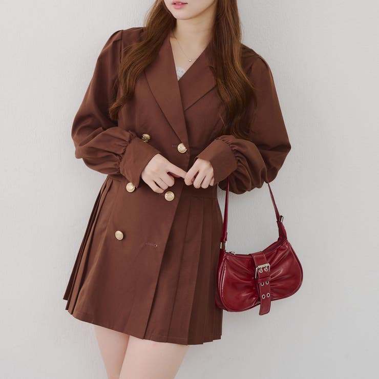 テーラードプリーツミニワンピース | NICE CLAUP / OLIVE des OLIVE　OUTLET | 詳細画像26 