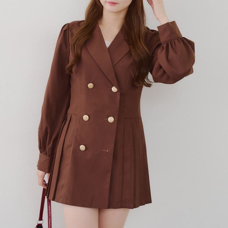 テーラードプリーツミニワンピース | NICE CLAUP / OLIVE des OLIVE　OUTLET | 詳細画像27 