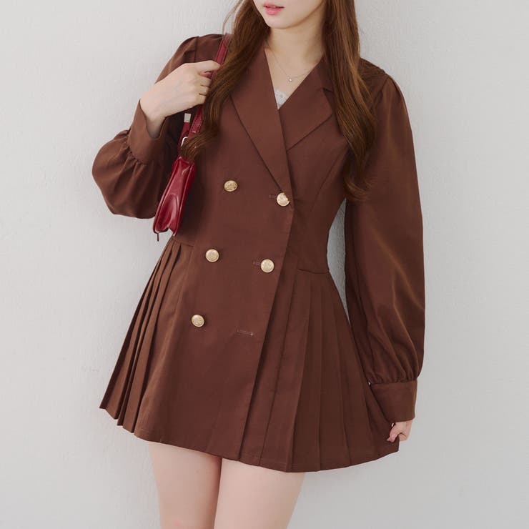 テーラードプリーツミニワンピース | NICE CLAUP / OLIVE des OLIVE　OUTLET | 詳細画像29 