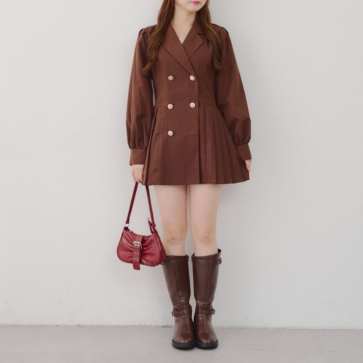 テーラードプリーツミニワンピース | NICE CLAUP / OLIVE des OLIVE　OUTLET | 詳細画像31 