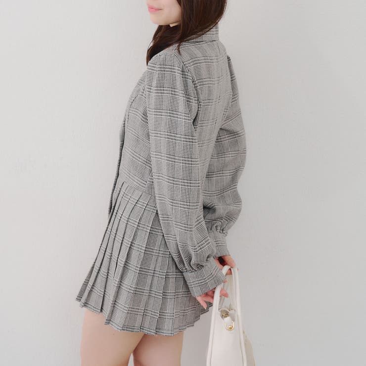 テーラードプリーツミニワンピース | NICE CLAUP / OLIVE des OLIVE　OUTLET | 詳細画像38 