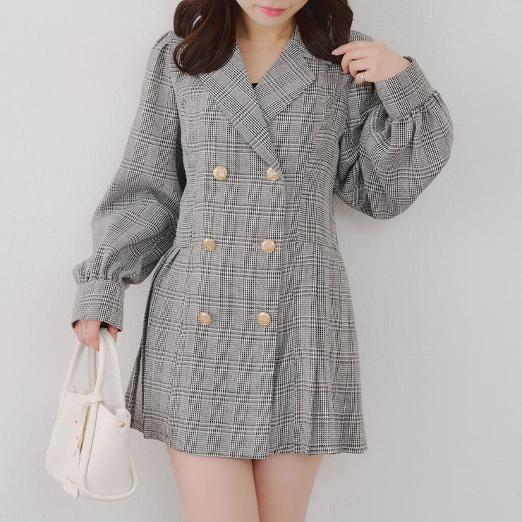テーラードプリーツミニワンピース | NICE CLAUP / OLIVE des OLIVE　OUTLET | 詳細画像40 