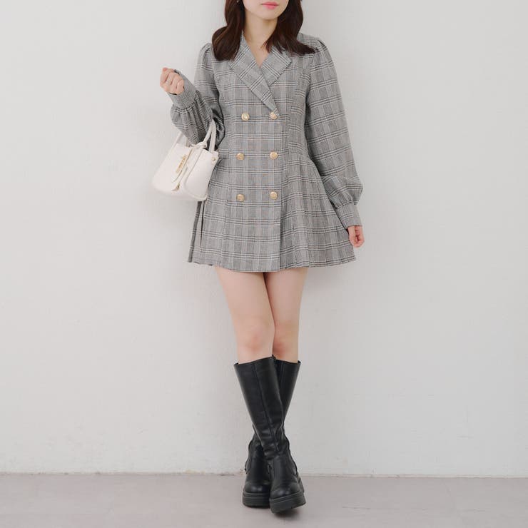 テーラードプリーツミニワンピース | NICE CLAUP / OLIVE des OLIVE　OUTLET | 詳細画像41 