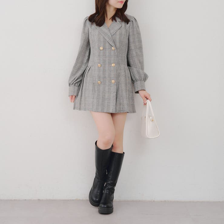 テーラードプリーツミニワンピース | NICE CLAUP / OLIVE des OLIVE　OUTLET | 詳細画像42 