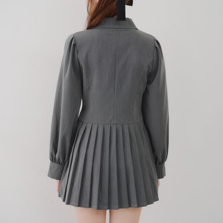 テーラードプリーツミニワンピース | NICE CLAUP / OLIVE des OLIVE　OUTLET | 詳細画像48 