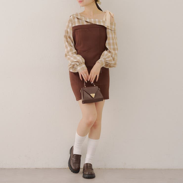 OLIVE des OLIVE 【看痩せ◎】 3way ドッキングミニワンピ OLIVE des