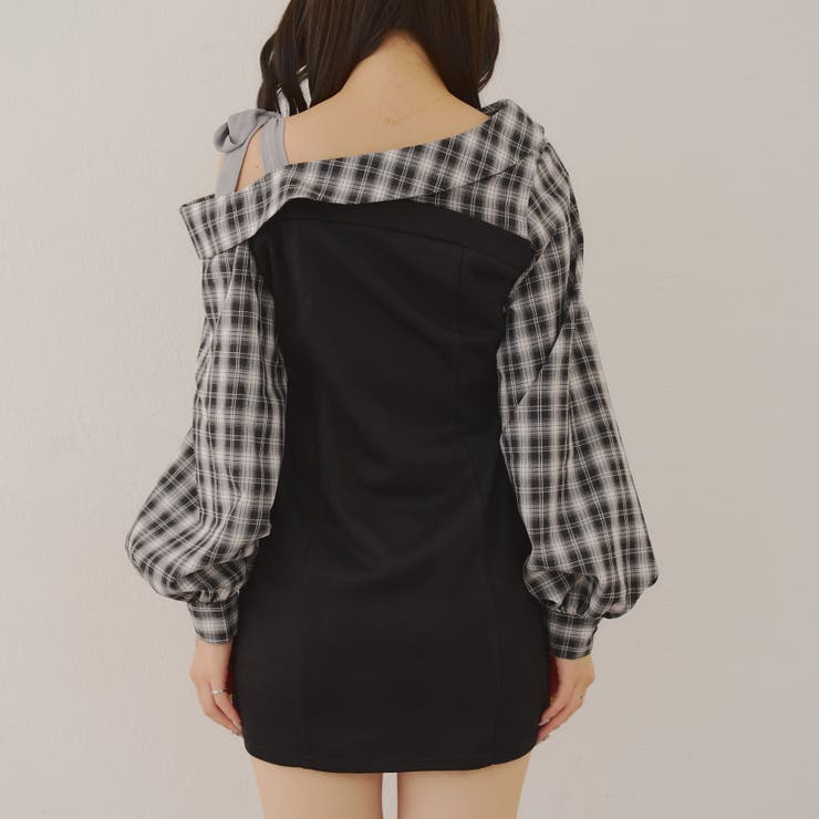 ドッキングワンショルミニワンピース[品番：OLOW0016794]｜RMAF NICE