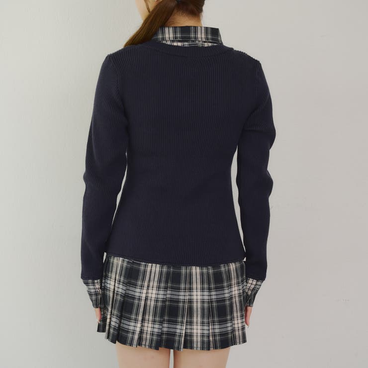 裾プリーツドッキングミニワンピース | NICE CLAUP / OLIVE des OLIVE　OUTLET | 詳細画像39 