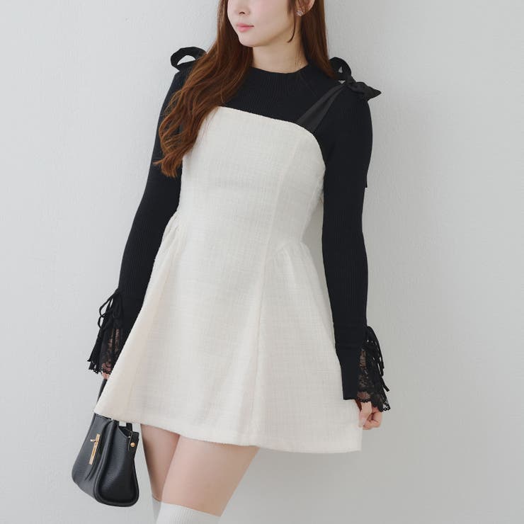 【ツイードコレクション】肩リボンミニジャンスカ | RMAF　NICE CLAUP / OLIVE des OLIVE | 詳細画像35 