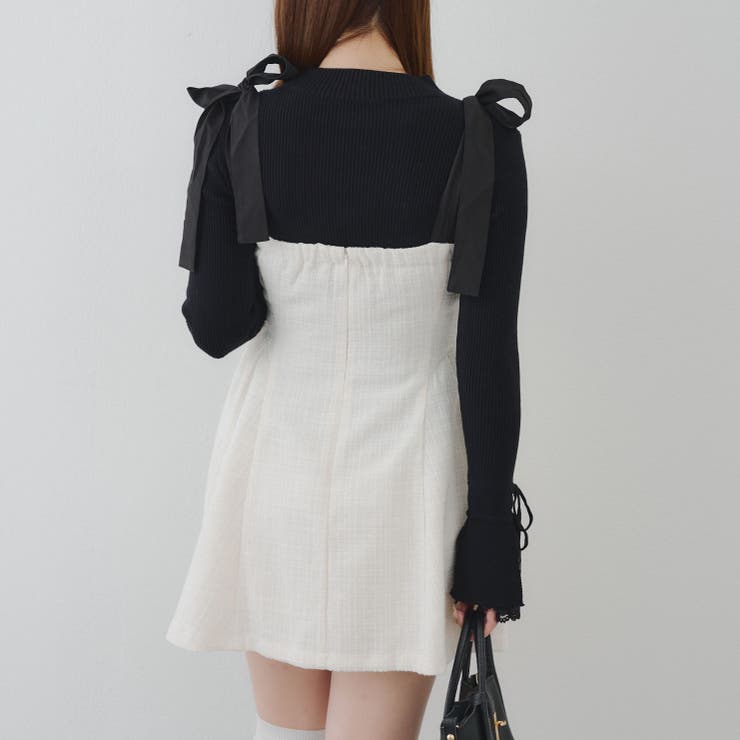 【ツイードコレクション】肩リボンミニジャンスカ | RMAF　NICE CLAUP / OLIVE des OLIVE | 詳細画像37 