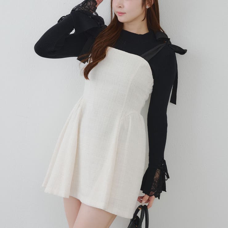 【ツイードコレクション】肩リボンミニジャンスカ | RMAF　NICE CLAUP / OLIVE des OLIVE | 詳細画像38 