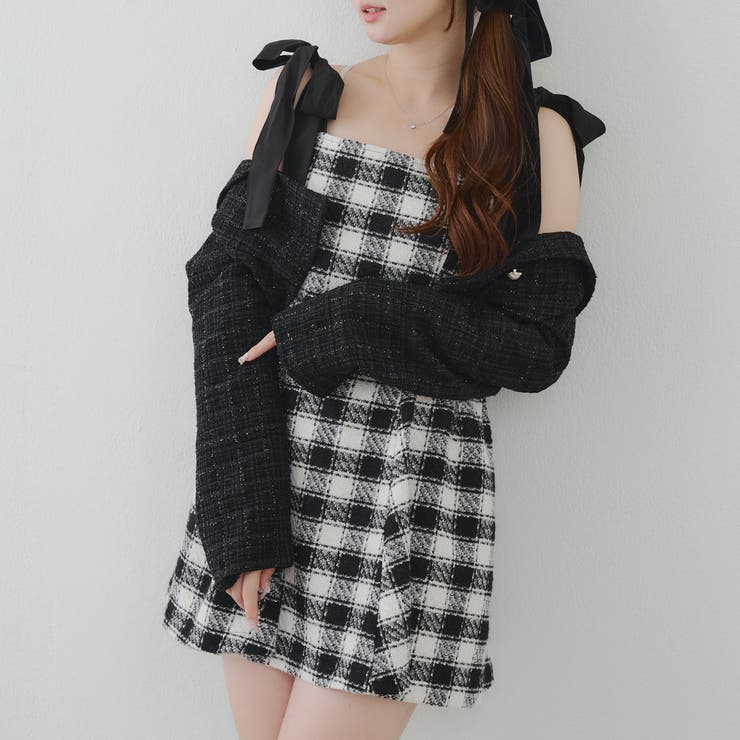 【ツイードコレクション】肩リボンミニジャンスカ | RMAF　NICE CLAUP / OLIVE des OLIVE | 詳細画像45 