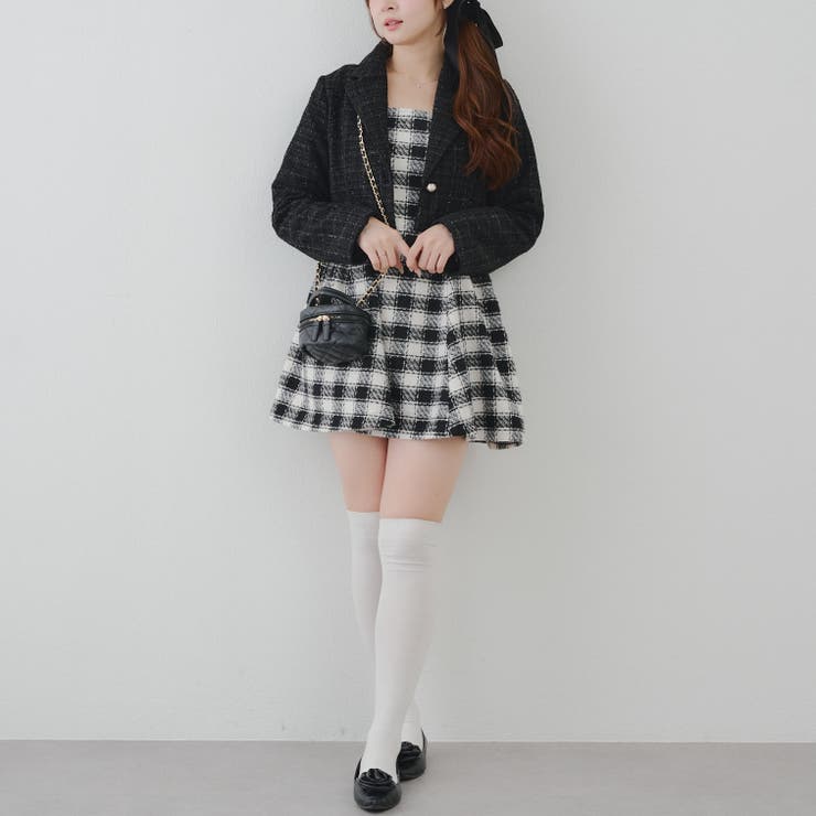 【ツイードコレクション】肩リボンミニジャンスカ | RMAF　NICE CLAUP / OLIVE des OLIVE | 詳細画像52 