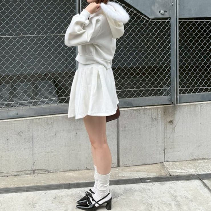 【セットアップ】ファーパーカー×ミニスカート | RMAF　NICE CLAUP / OLIVE des OLIVE | 詳細画像10 