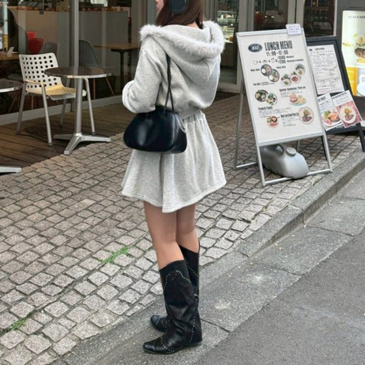 【セットアップ】ファーパーカー×ミニスカート | RMAF　NICE CLAUP / OLIVE des OLIVE | 詳細画像19 