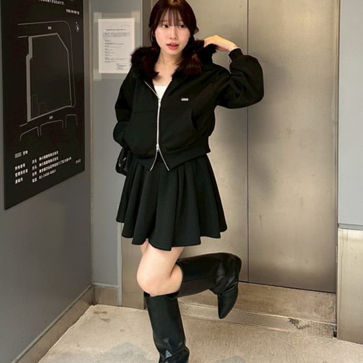【セットアップ】ファーパーカー×ミニスカート | RMAF　NICE CLAUP / OLIVE des OLIVE | 詳細画像20 