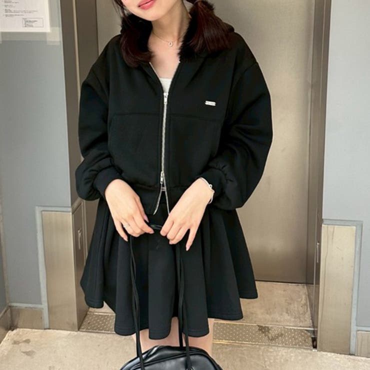 【セットアップ】ファーパーカー×ミニスカート | RMAF　NICE CLAUP / OLIVE des OLIVE | 詳細画像21 