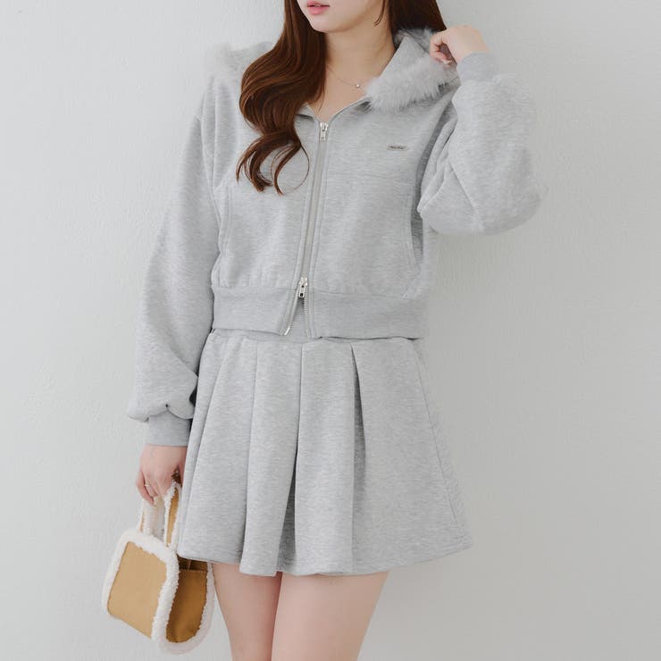 【セットアップ】ファーパーカー×ミニスカート | RMAF　NICE CLAUP / OLIVE des OLIVE | 詳細画像23 
