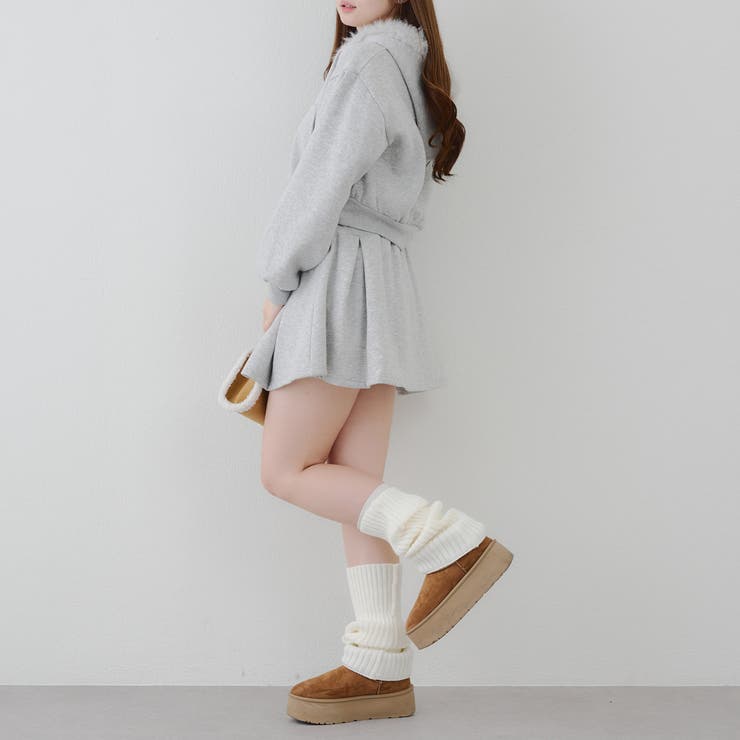 【セットアップ】ファーパーカー×ミニスカート | RMAF　NICE CLAUP / OLIVE des OLIVE | 詳細画像29 