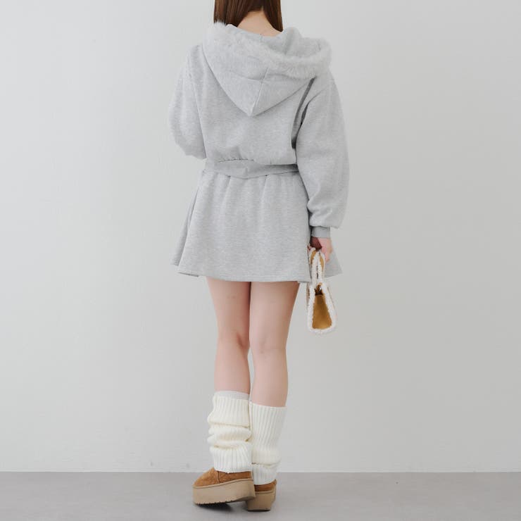【セットアップ】ファーパーカー×ミニスカート | RMAF　NICE CLAUP / OLIVE des OLIVE | 詳細画像30 