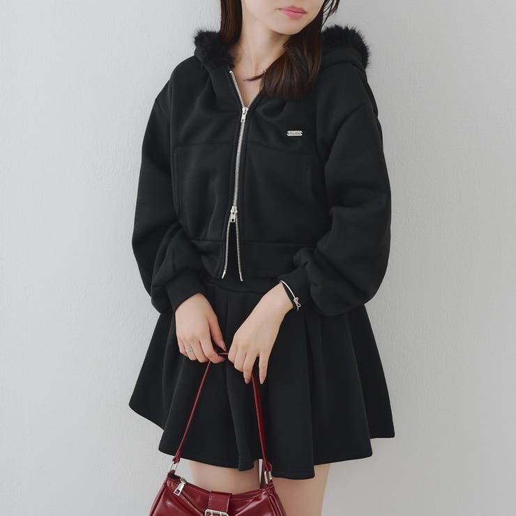 【セットアップ】ファーパーカー×ミニスカート | RMAF　NICE CLAUP / OLIVE des OLIVE | 詳細画像31 