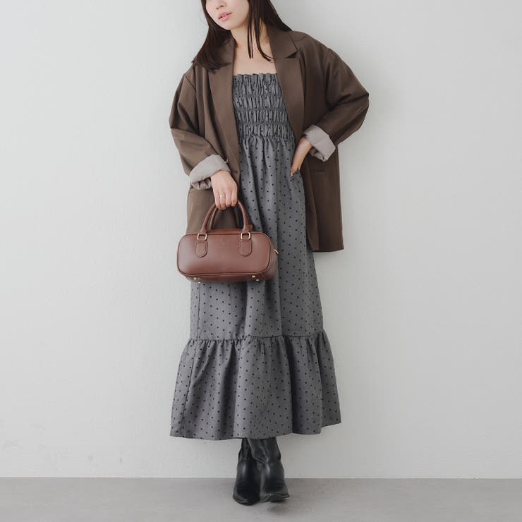 肩リボンシャーリングワンピース | RMAF　NICE CLAUP / OLIVE des OLIVE | 詳細画像18 