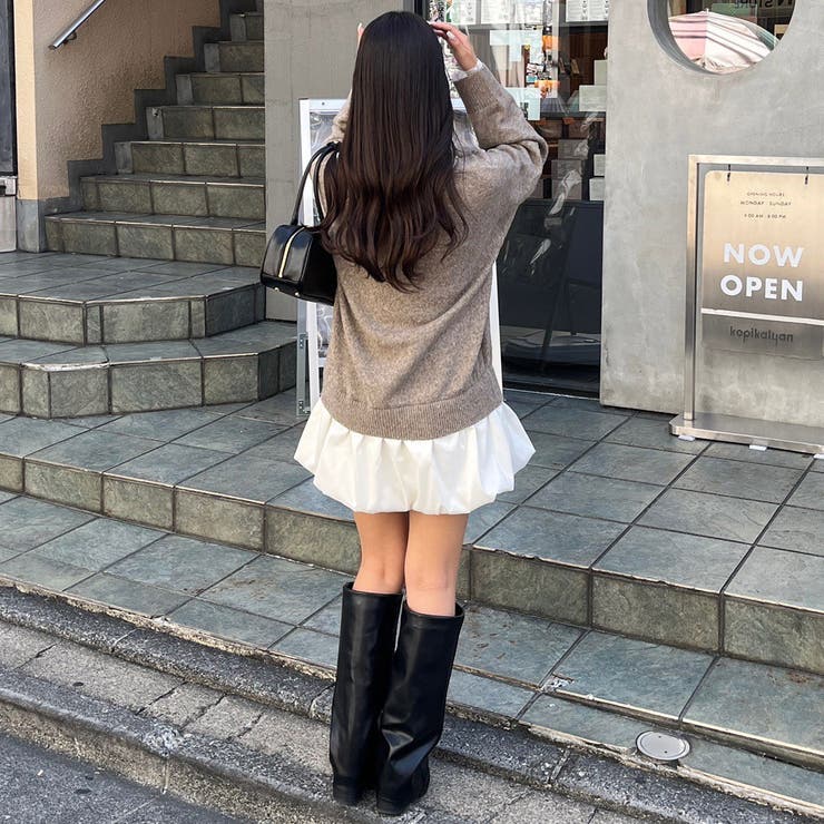 【リボンコレクション】裾バルーンミニワンピース | RMAF　NICE CLAUP / OLIVE des OLIVE | 詳細画像8 