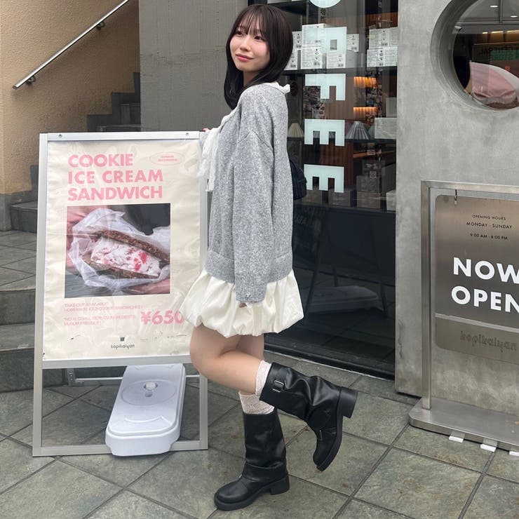 【リボンコレクション】裾バルーンミニワンピース | RMAF　NICE CLAUP / OLIVE des OLIVE | 詳細画像12 