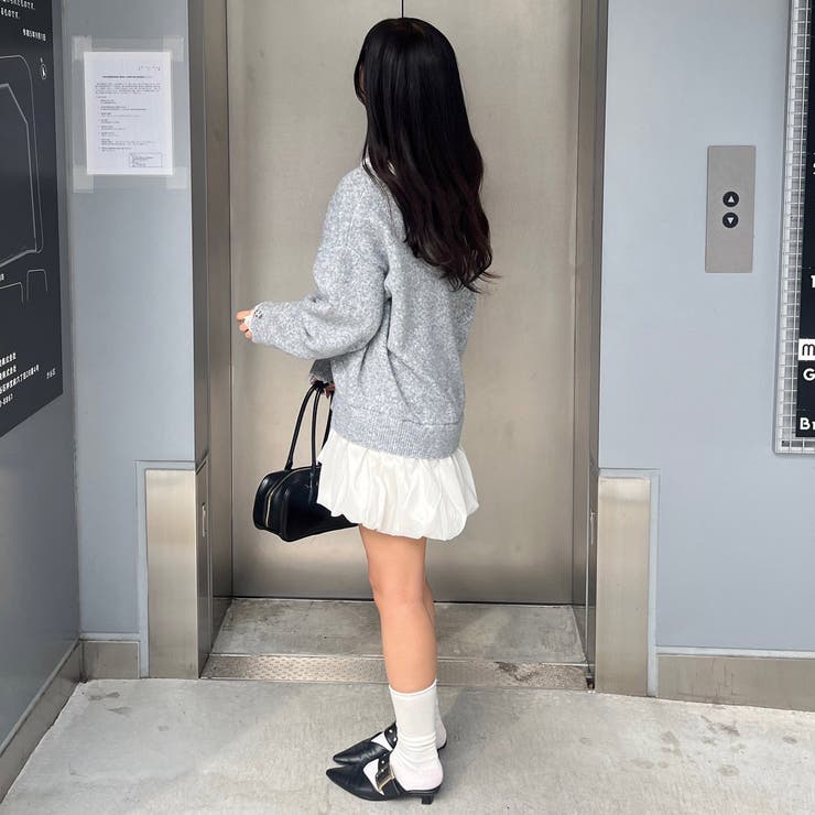 【リボンコレクション】裾バルーンミニワンピース | RMAF　NICE CLAUP / OLIVE des OLIVE | 詳細画像17 