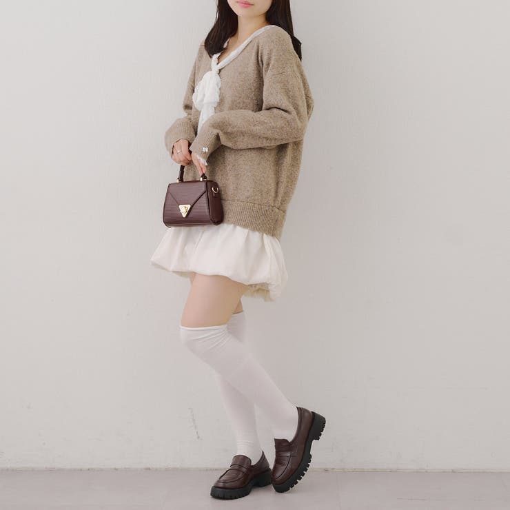 【リボンコレクション】裾バルーンミニワンピース | RMAF　NICE CLAUP / OLIVE des OLIVE | 詳細画像37 