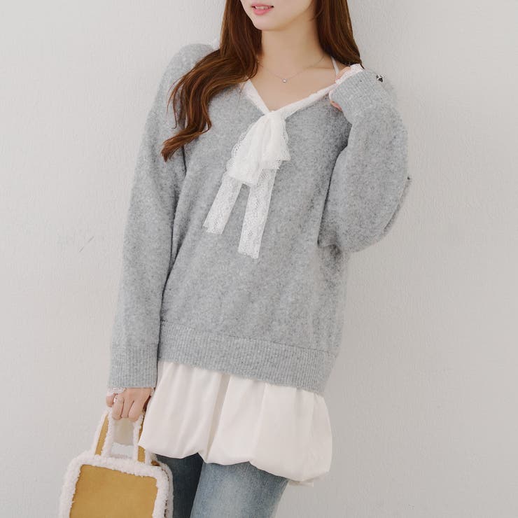 【リボンコレクション】裾バルーンミニワンピース | RMAF　NICE CLAUP / OLIVE des OLIVE | 詳細画像40 