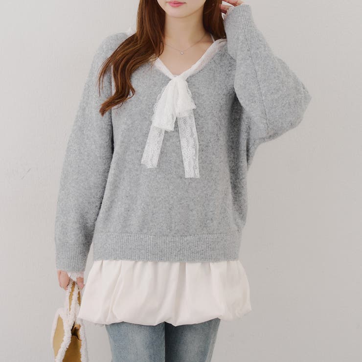 【リボンコレクション】裾バルーンミニワンピース | RMAF　NICE CLAUP / OLIVE des OLIVE | 詳細画像41 