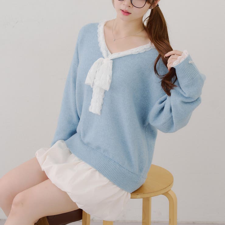 【リボンコレクション】裾バルーンミニワンピース | RMAF　NICE CLAUP / OLIVE des OLIVE | 詳細画像46 