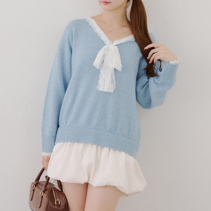 【リボンコレクション】裾バルーンミニワンピース | RMAF　NICE CLAUP / OLIVE des OLIVE | 詳細画像48 