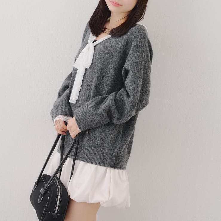 【リボンコレクション】裾バルーンミニワンピース | RMAF　NICE CLAUP / OLIVE des OLIVE | 詳細画像58 